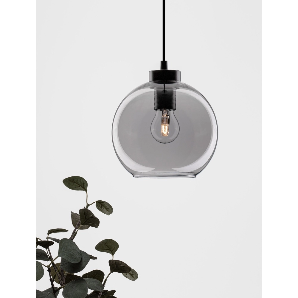 Pendelleuchte Palmer Single schwarz mit Rauchglas Lyora 5212017430946