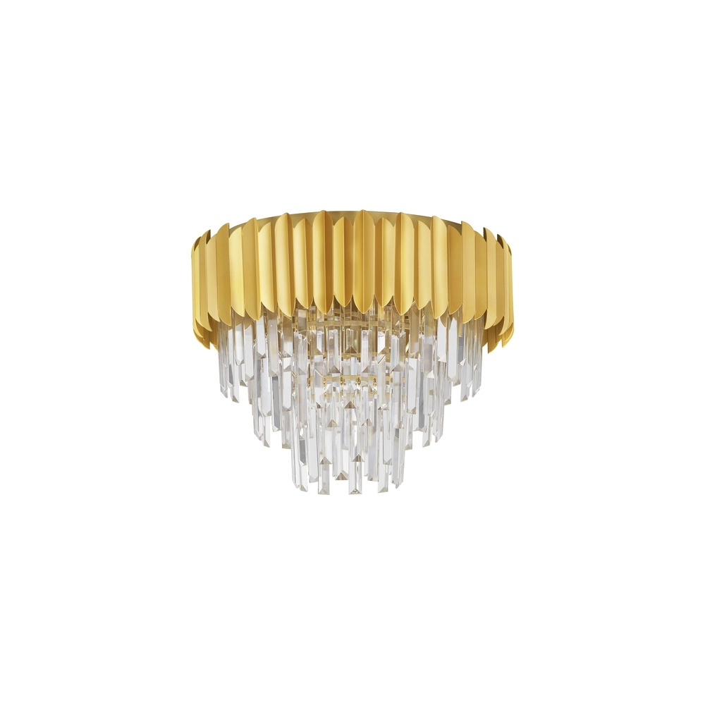 Deckenlampe Magnolia Gold und Kristall Ø 50cm Lyora 5212017434944