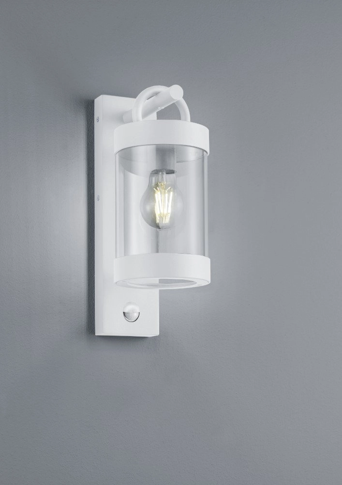 Weiße Außenlampe Sambesi mit Bewegungssensor Trio 4017807492422