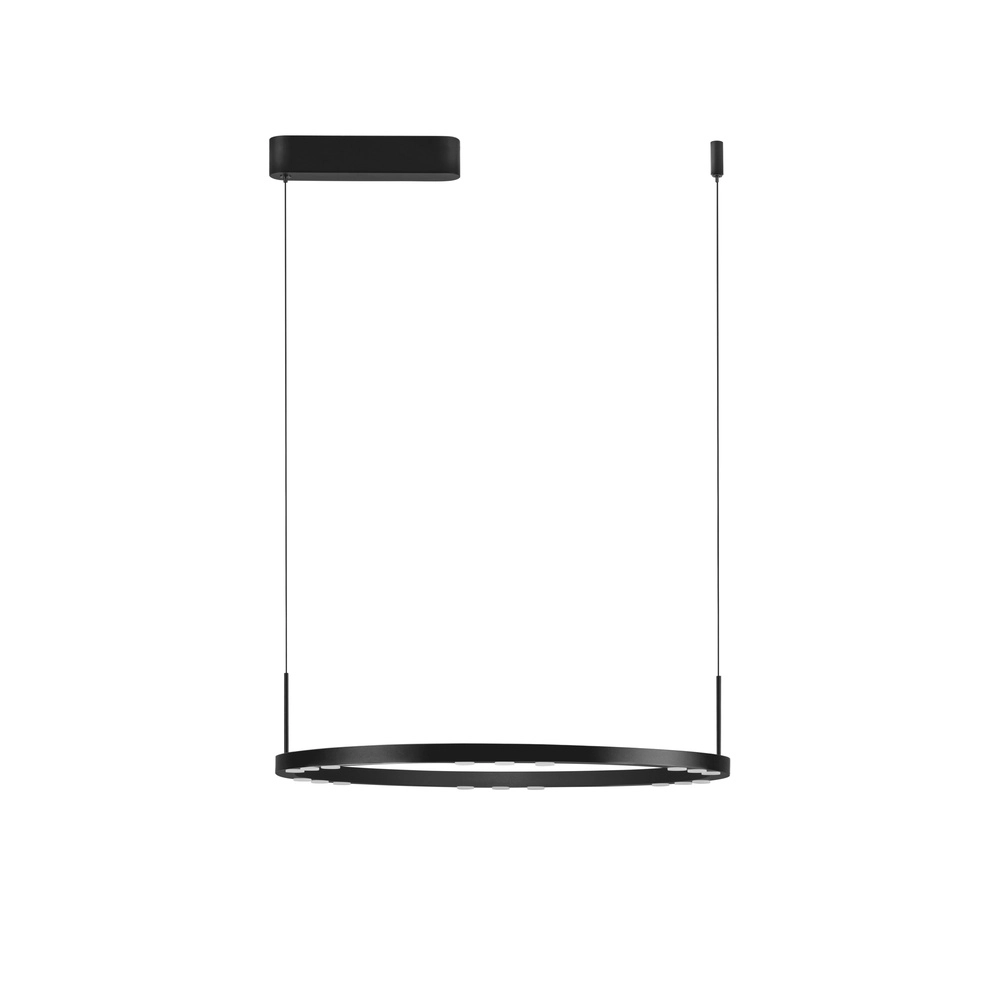 Schlanke Pendelleuchte Lunette schwarz Ø 660cm Lyora 5212017465191