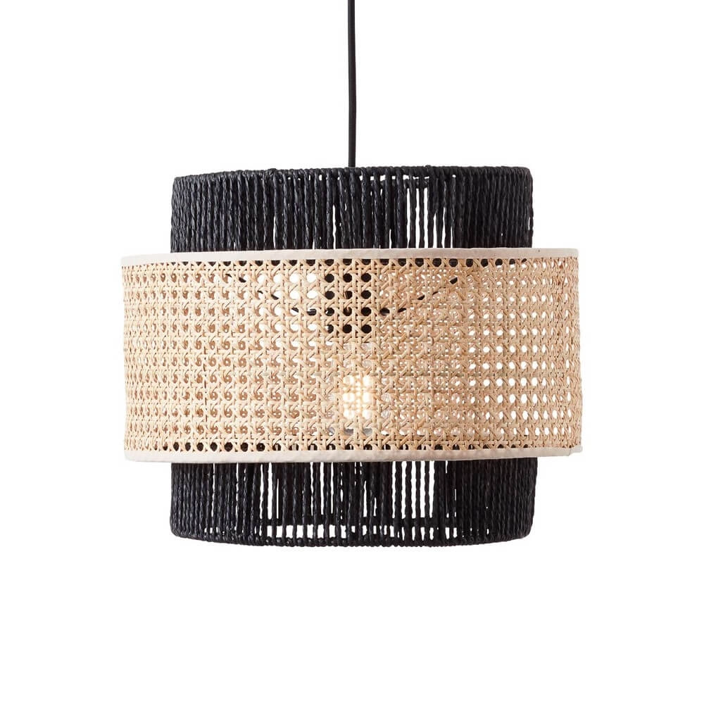 Hängelampe aus Rattan Arles Ø 36cm Brilliant 4004353396458