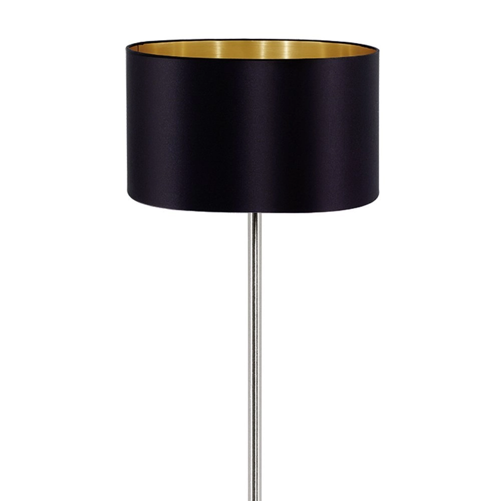 Stehlampe Maserlo 38cm Metallic-Grau schwarz mit Gold Eglo 9002759951696