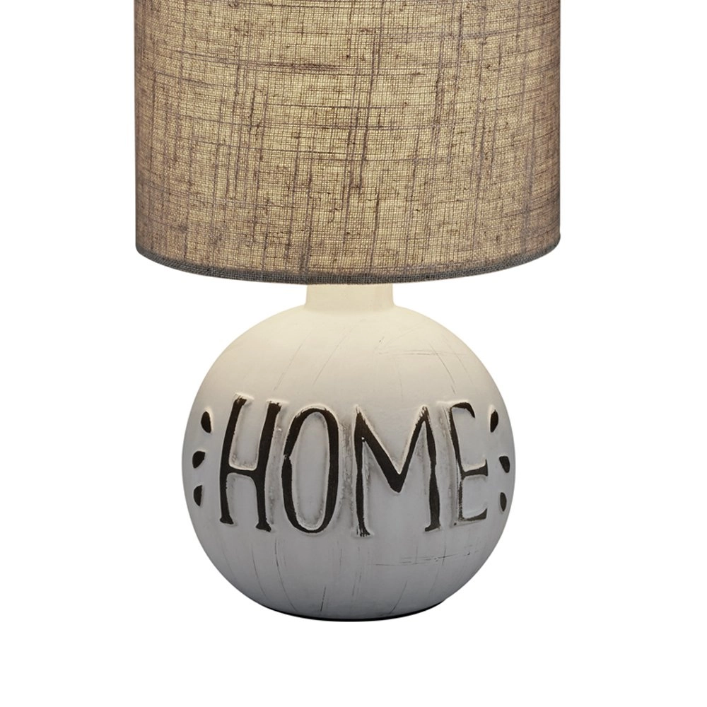 Tischlampe Lampenschirm Esna Home 16cm grau Trio 4017807377651