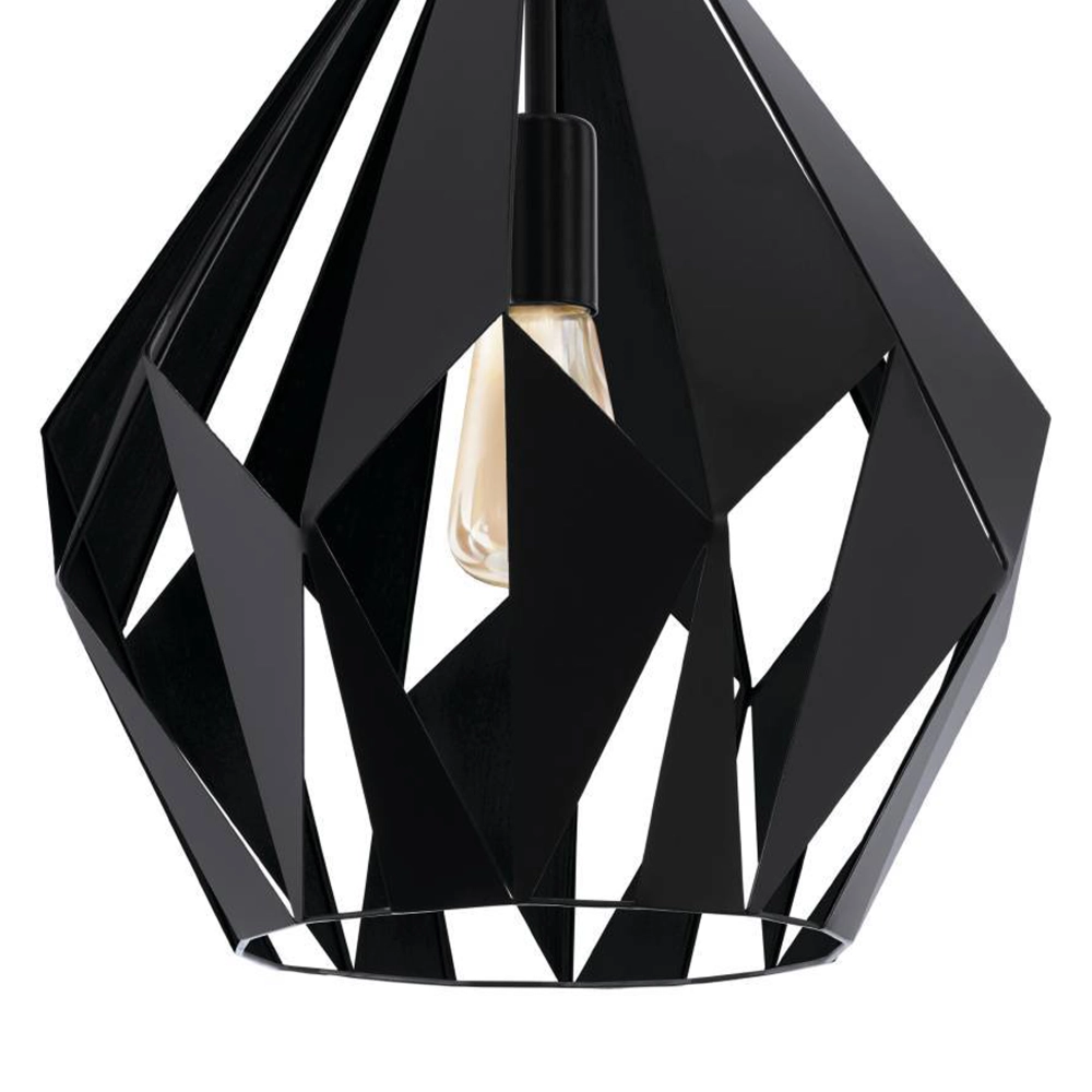Schwarze Pendelleuchte Carlton 5 Ø 38,5cm Eglo 9002759436988