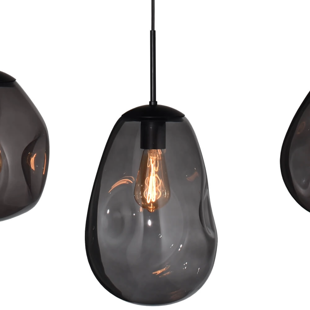 Hängelampe Lava Oval 4x Rauchglas Masterlight 8718121290102