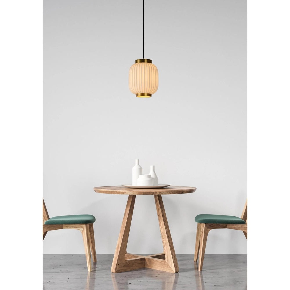 Design-Pendellampe Gosse Gold mit Weiß Lucide 5411212134141