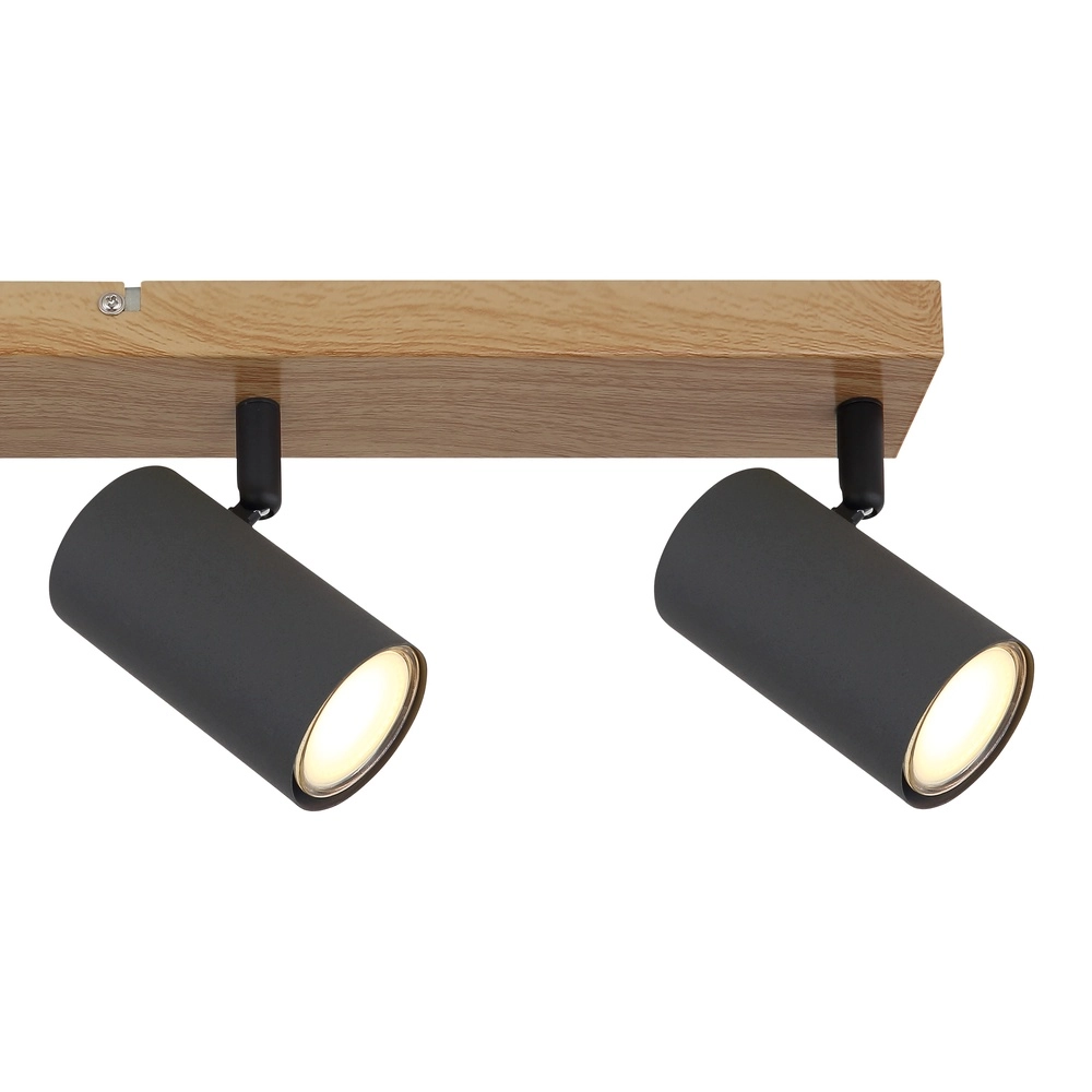 Deckenlampe 4-Licht Robby Holz Globo 9007371439539
