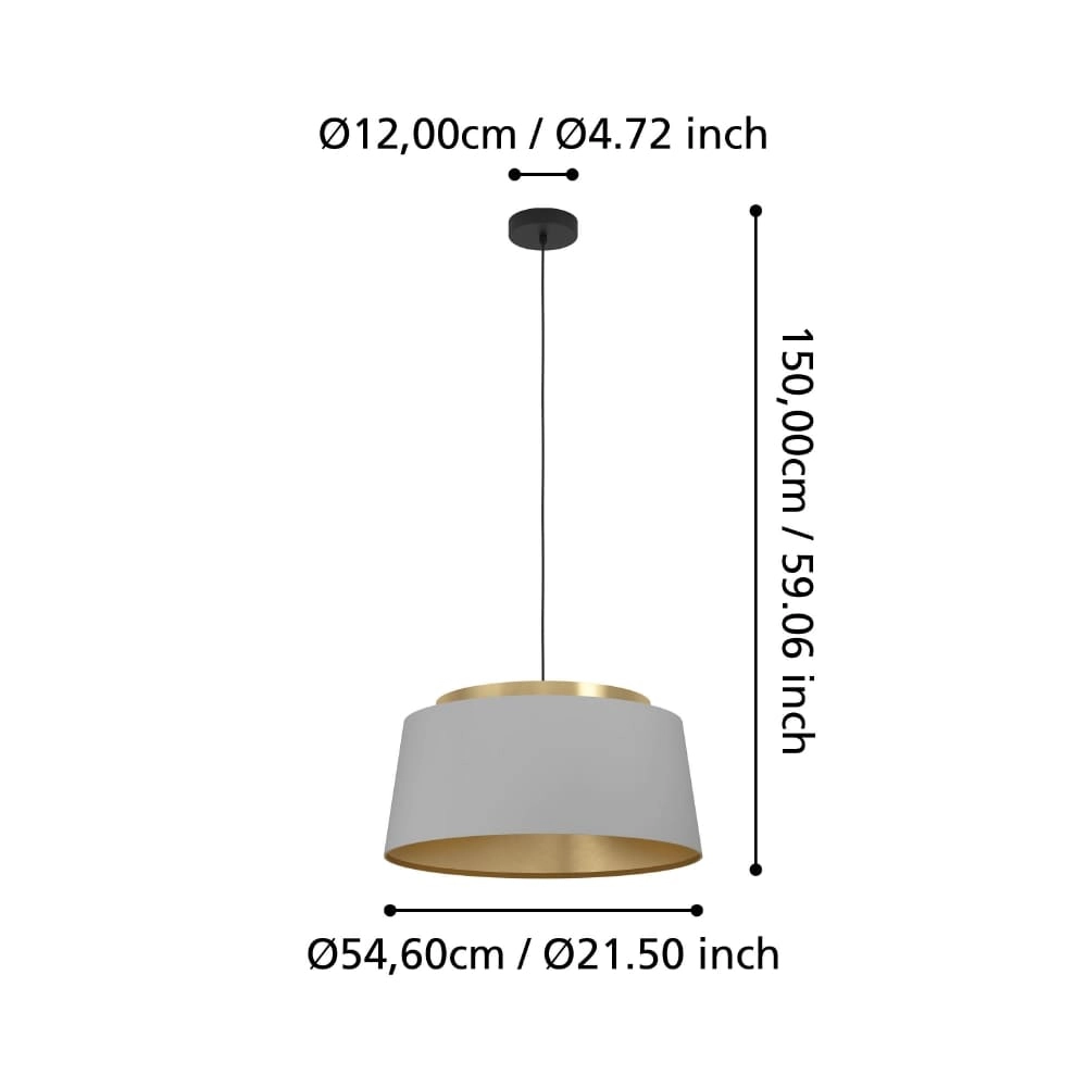 Schicke Hängelampe Almerimar Ø 55cm Stars of Light 9008606243037