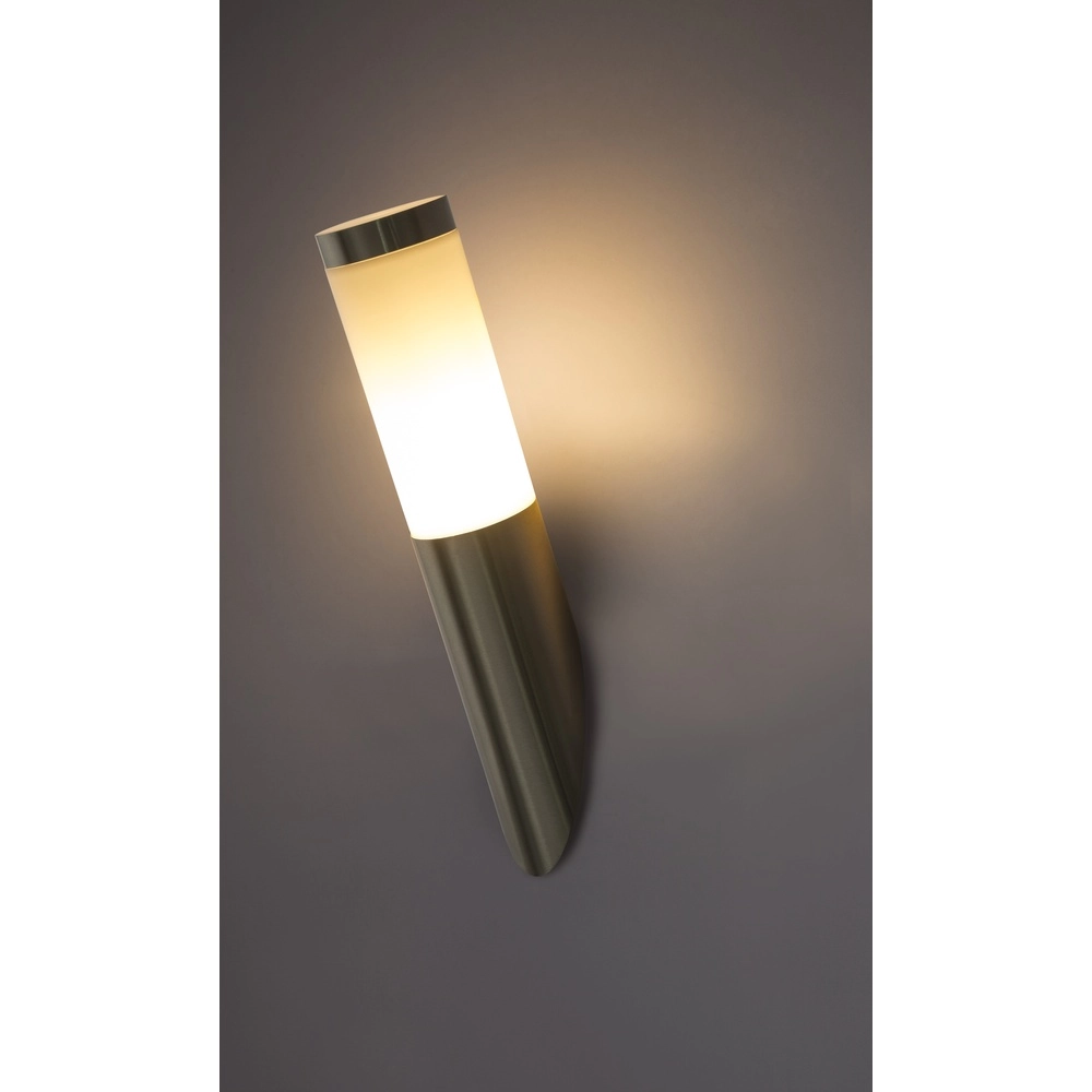 Außenlampe Boston Edelstahl mit Weiß Globo 9007371107353