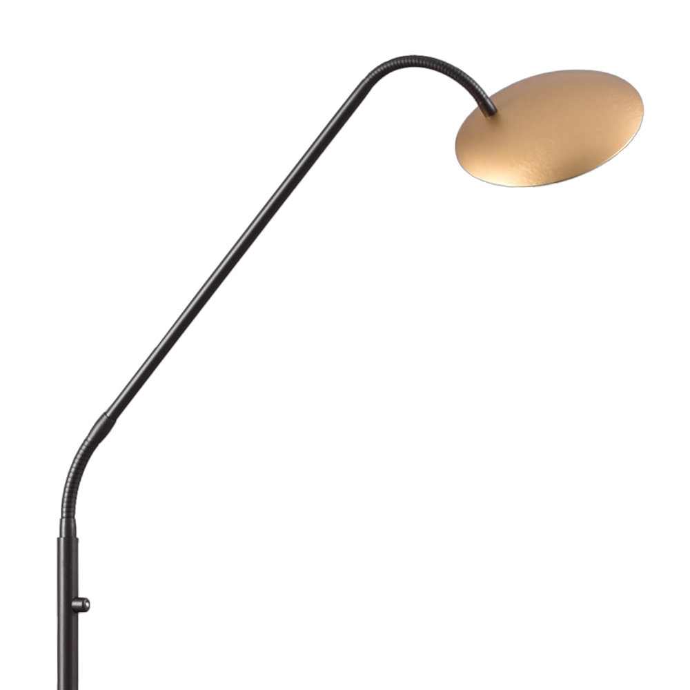 Flex-Leselampe Scala Schwarz mit Gold Masterlight 8718121296081