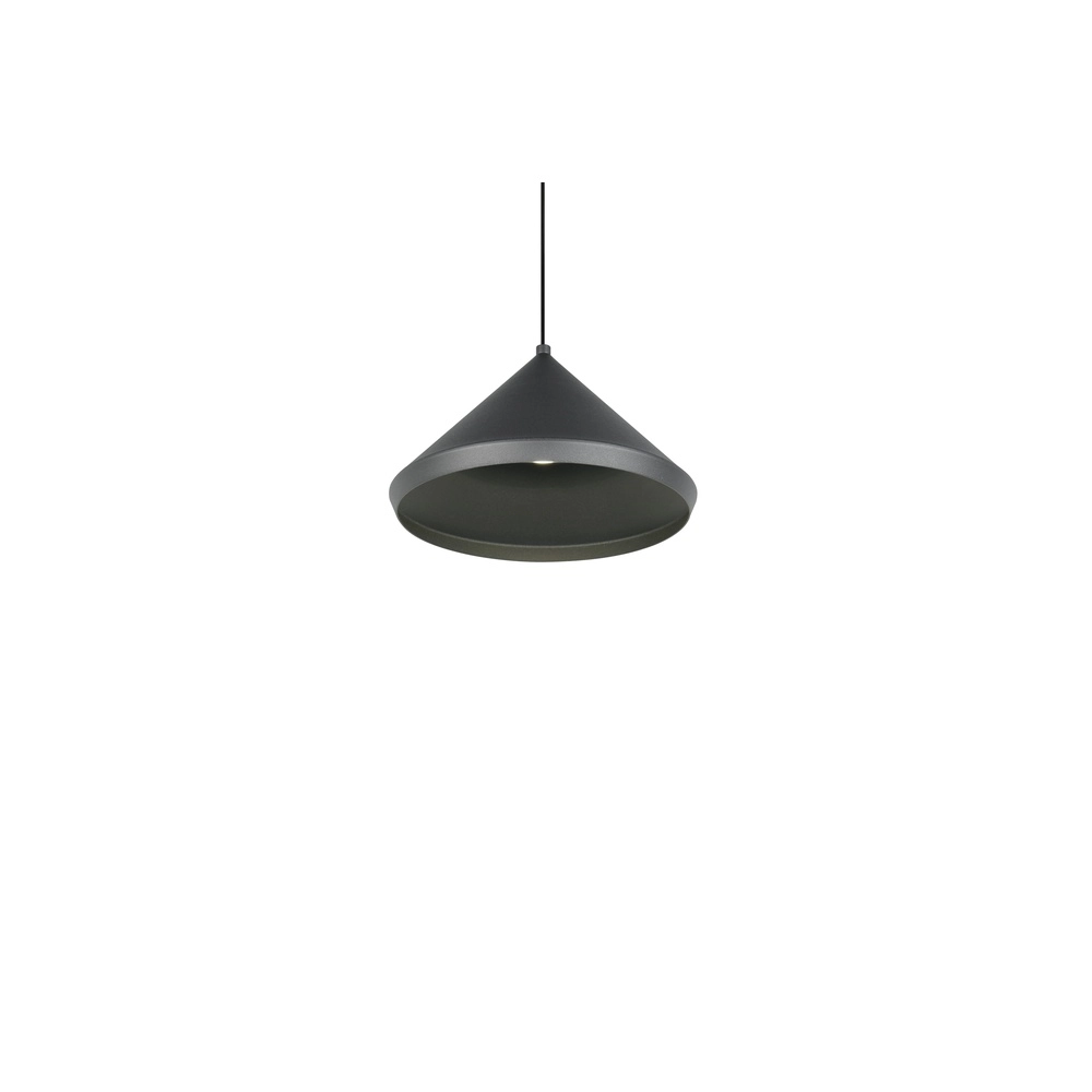 Moderne Pendelleuchte Laguna Ø 18cm schwarz Trio 4017807667608