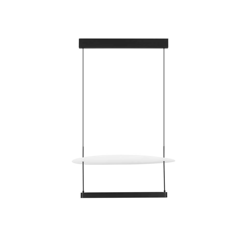 Design-Pendelleuchte Diona Ø 60cm schwarz mit weiß Lyora 5212017451439
