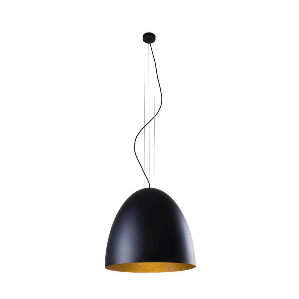 Schwarze Hängelampe Egg L Ø 55cm Lyora 5903139902496
