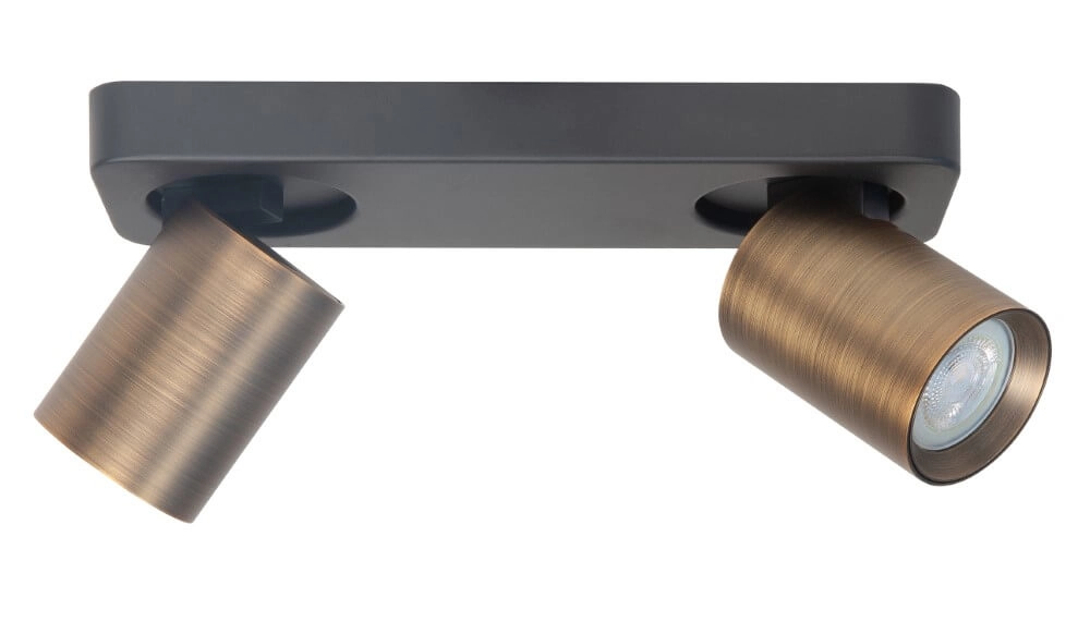 Doppel-Aufbaustrahler Oliver Bronze