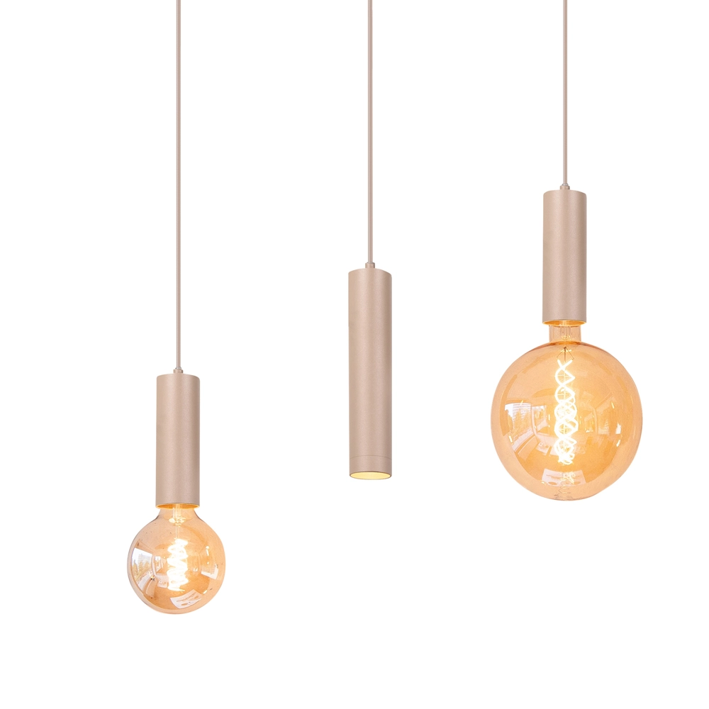 Design-Pendelleuchte Locarno 5-hell sandbraun Highlight 8718379051258
