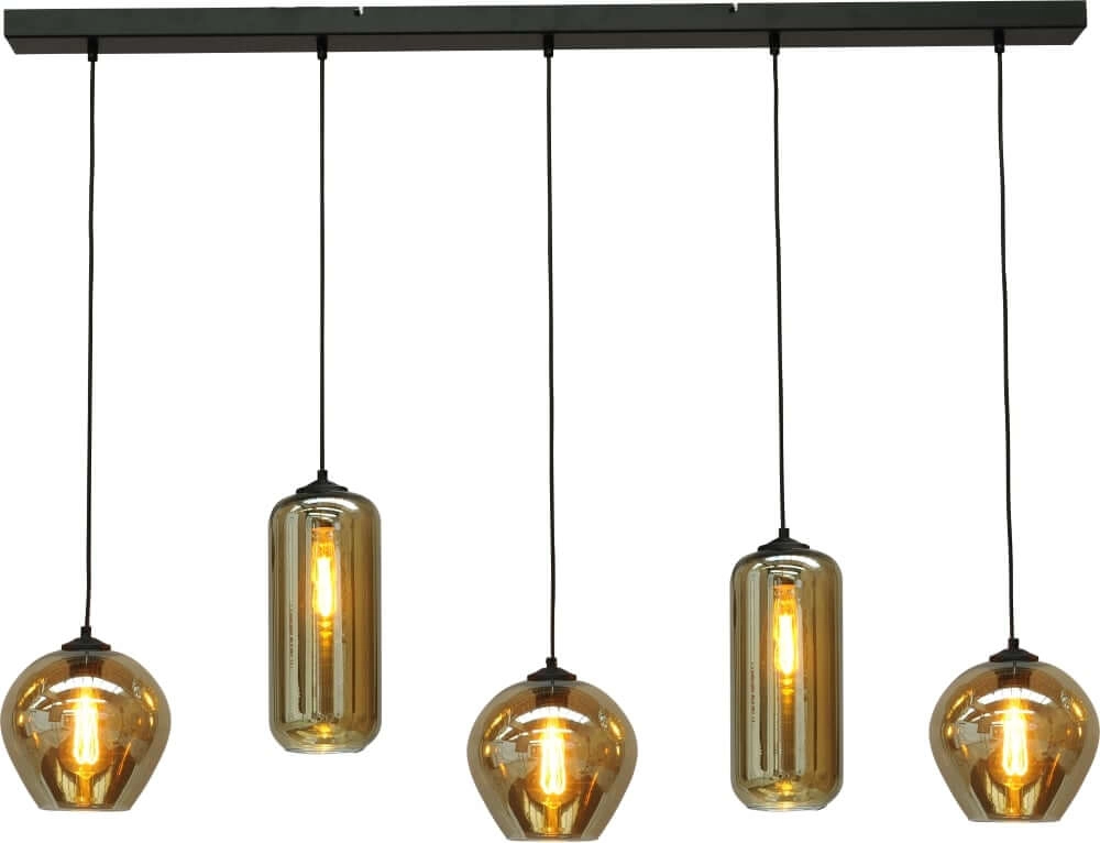 Glas Esszimmer Pendelleuchte Quinto 5