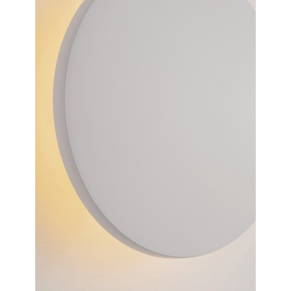 Runde Wandleuchte Copper weiß Ø 13,5cm Lyora 5212017447319