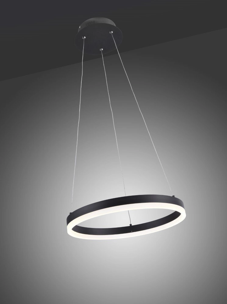 Schwarze Hängelampe Titus Ø 40cm Paul Neuhaus 4012248305140