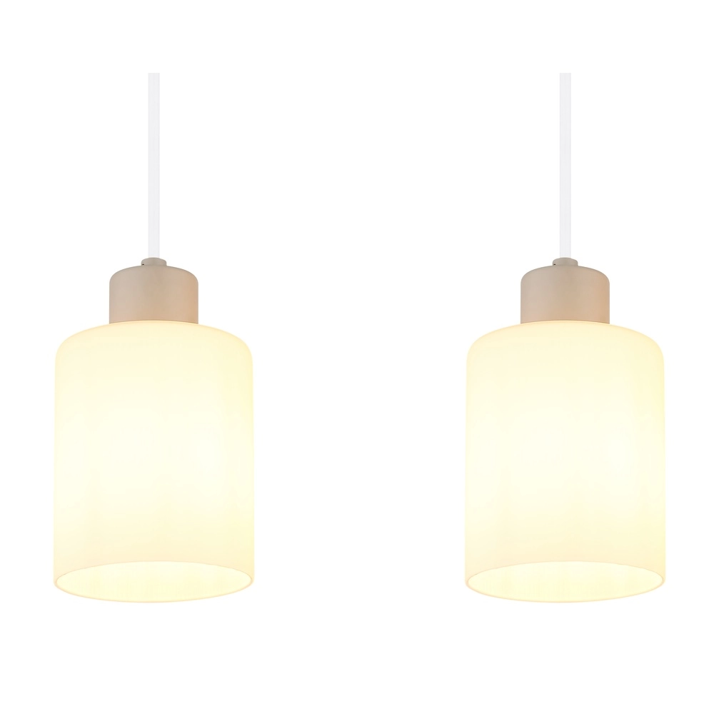 4-flammige Pendelleuchte Trent sandbraun Globo 9007371575978