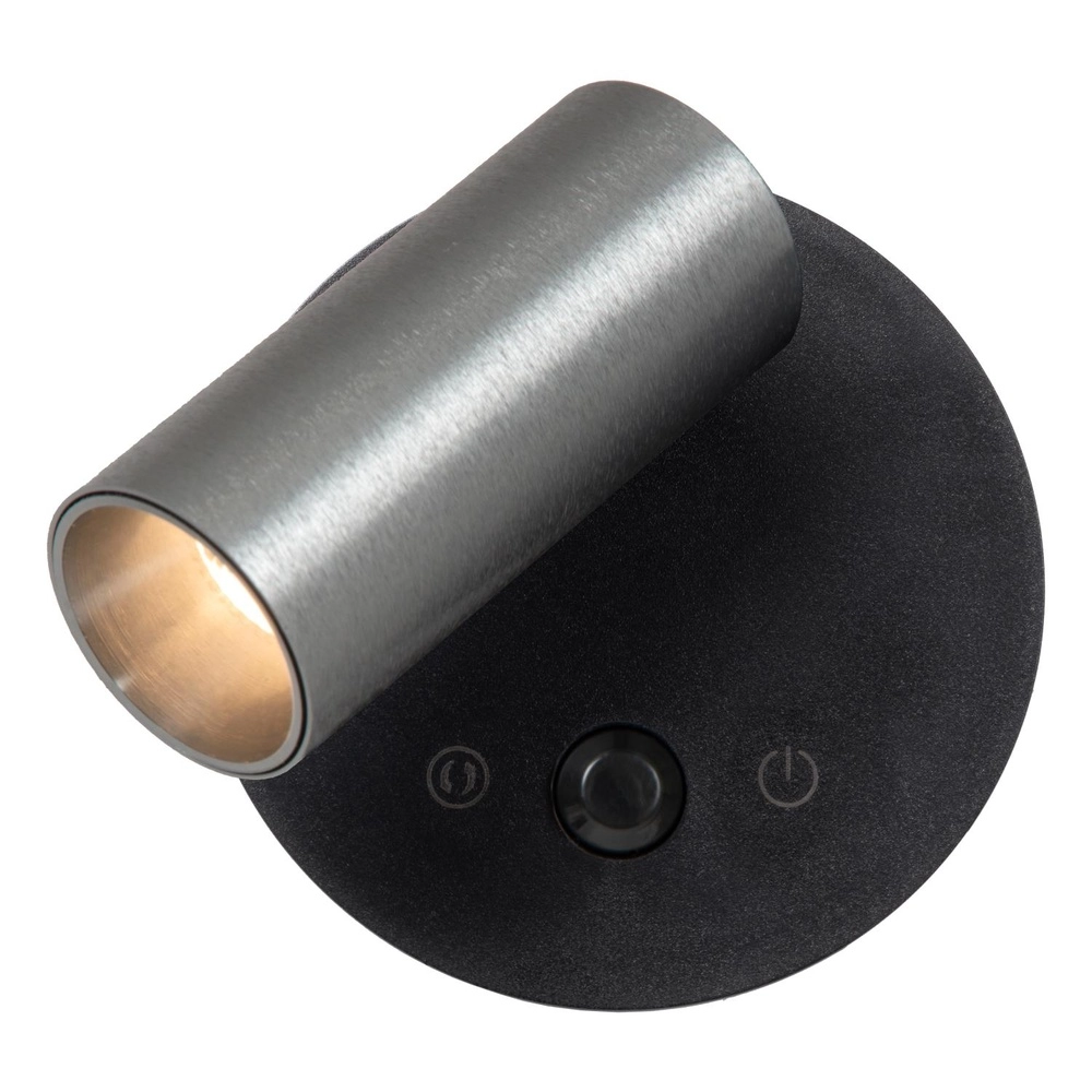 Wiederaufladbare Wandlampe mit Sensor Toni magnetisch metallisch-grau Lucide 5411212290564