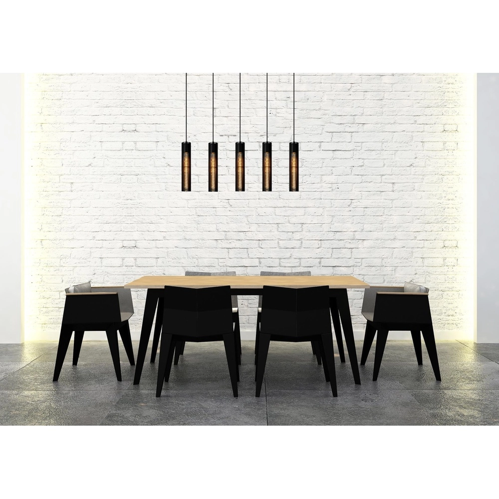Design-Pendellampe Lionel 5-Licht Schwarz Lucide 5411212730435