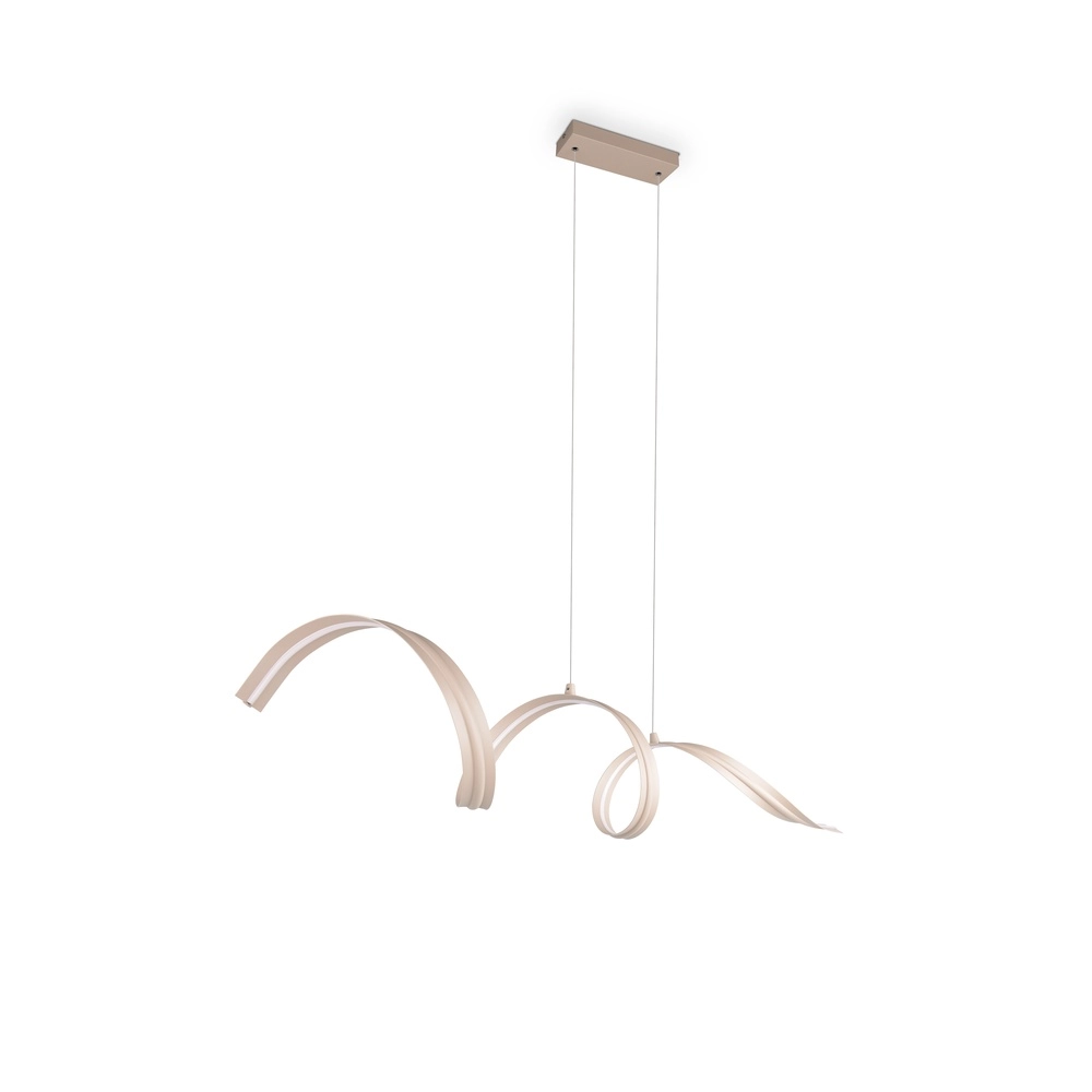 Moderne Pendellampe Tivor Sandbraun Trio 4017807706314