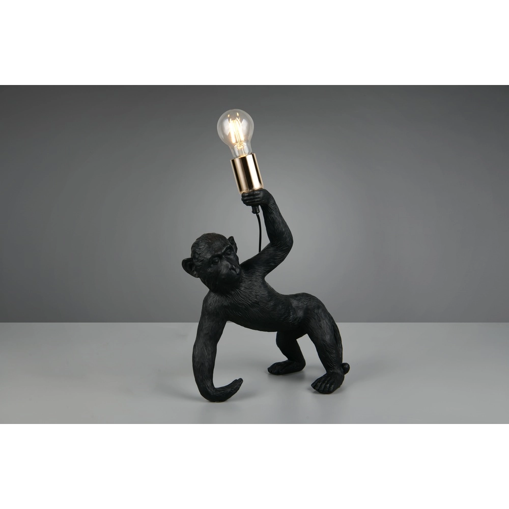 Tischlampe Bobo Affe schwarz Trio 4017807668025