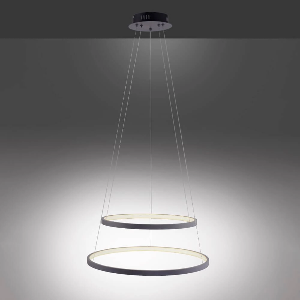 Runde Hängelampe Circle Anthrazit Just Light 4043689960353