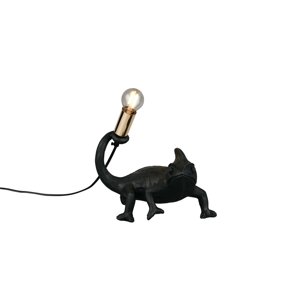 Tischlampe Crawly Eidechse Schwarz Trio 4017807668100