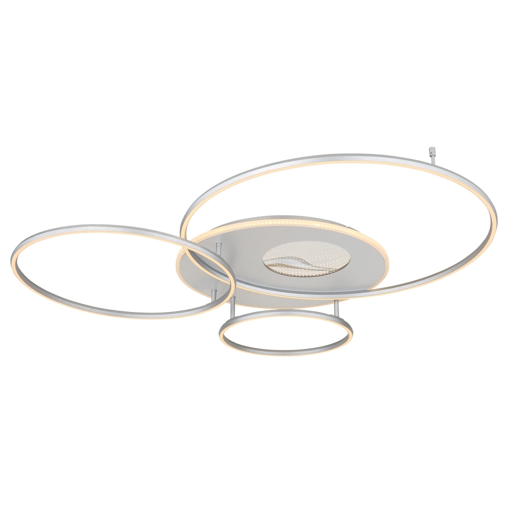 Deckenlampe Invertina Silbergrau 126 cm Globo 9007371450015