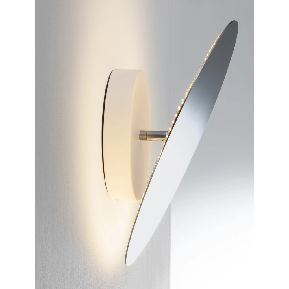 Design-Wandleuchte Alida chrom Ø 40cm Lyora 5212017470959