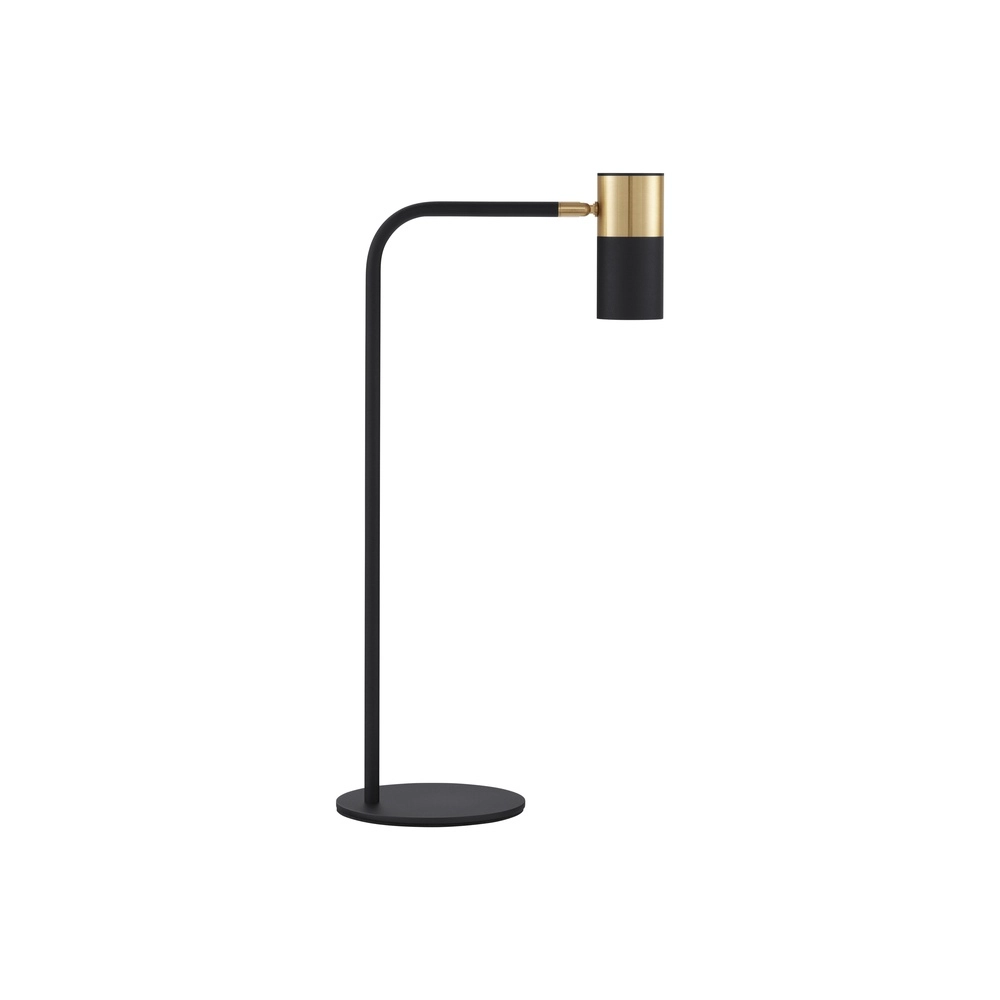 Tischlampe Pongo schwarz mit gold Lyora 5212017441782