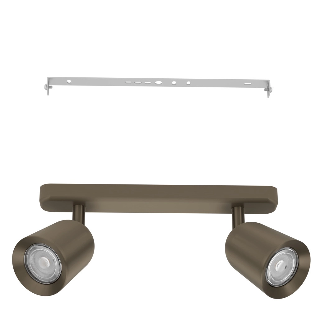 Aufputz-Spot Camaldoli 2-flammige Bronze Eglo 9008606360413