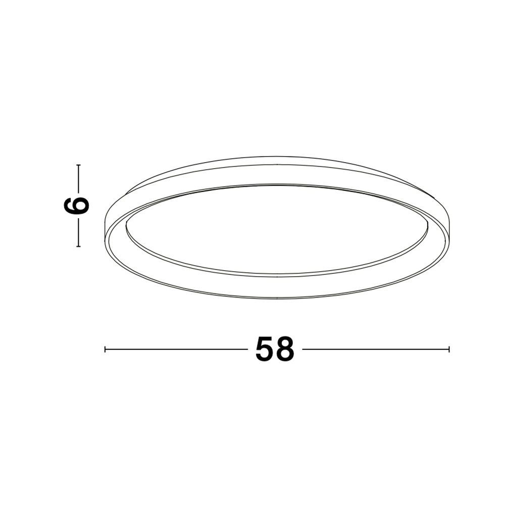 Design-Deckenleuchte Pertino Ø 58cm weiß Lyora 5212017446008