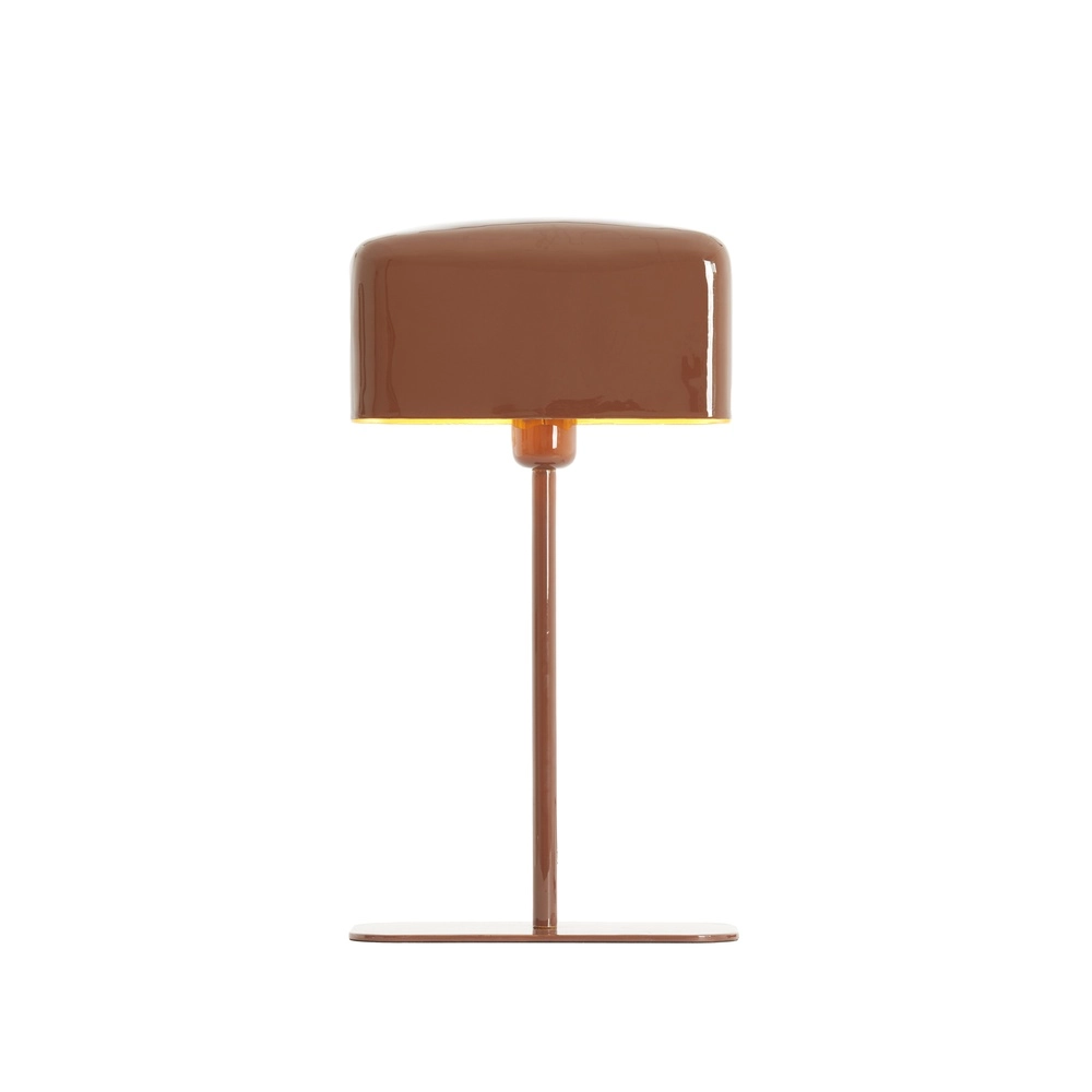 Nachttischlampe Elenie 25x13 cm – glänzend rot-braun Light & Living 8717807818852