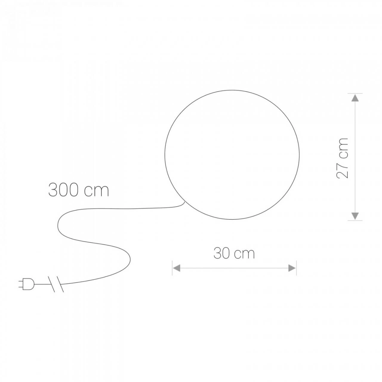 Runde Glühlampe Cumulus Ø 30cm Lyora 5903139697699