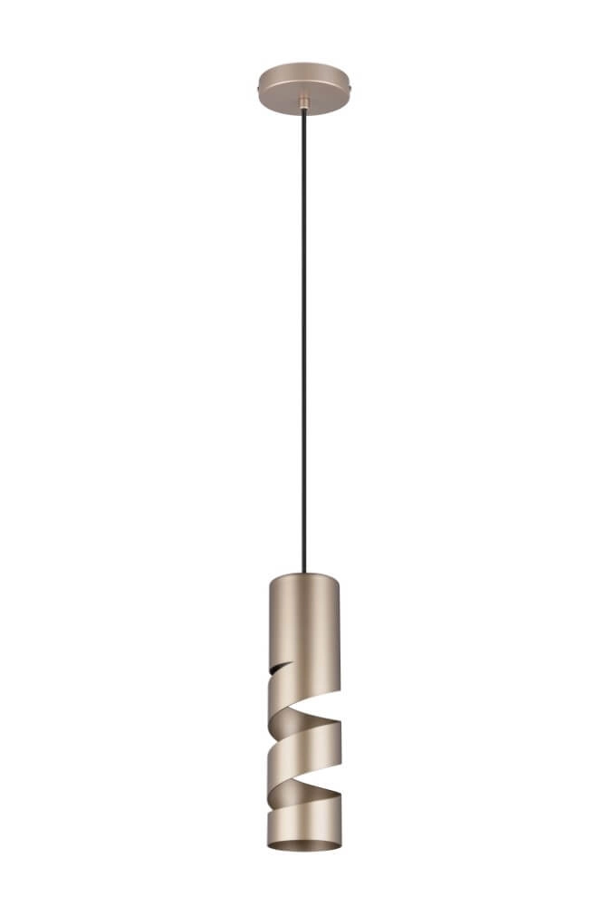 Röhren-Hängelampe Stream Ø 8cm - Messing matt Trio 4017807613971
