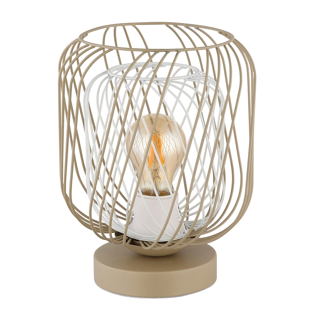 Tischlampe Dichti sandbraun Globo 9007371525348