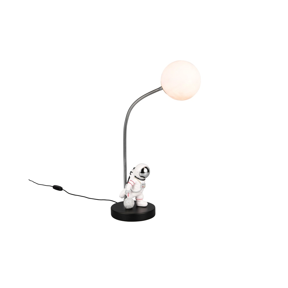 Tischlampe Arm Schwarz-Weiß Trio 4017807671520