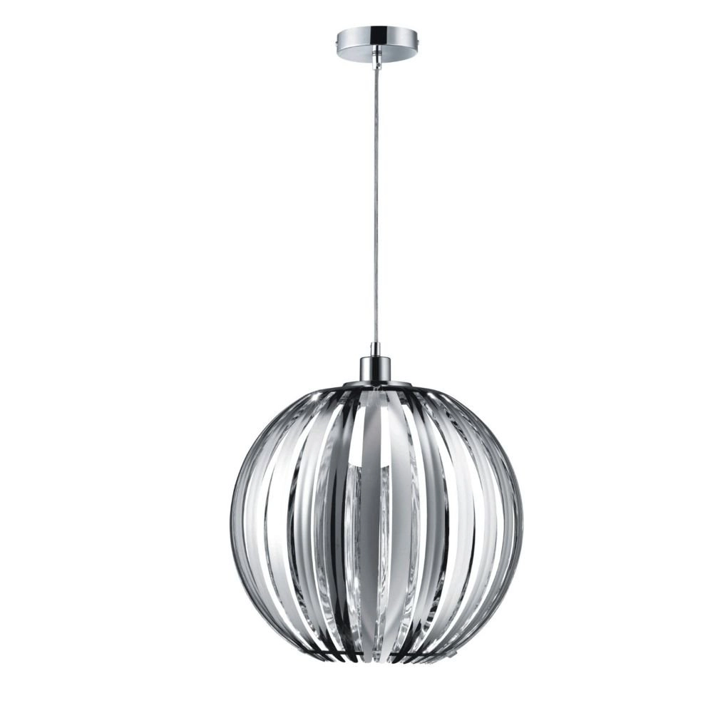 Moderne Pendelleuchte Tressi 40cm grau Trio 4017807247404