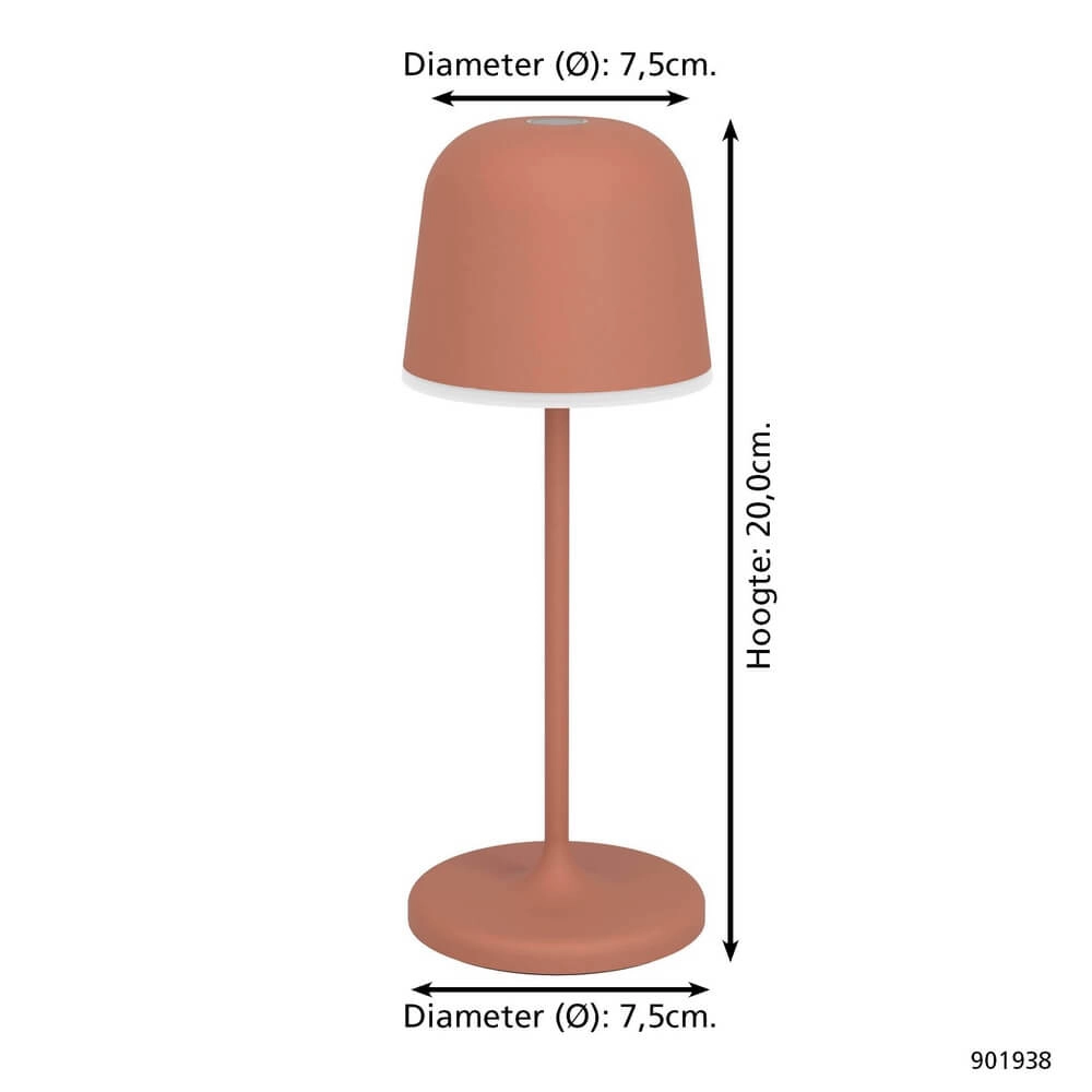 Tischlampe Mannera Rotes Design Eglo 9008606355556