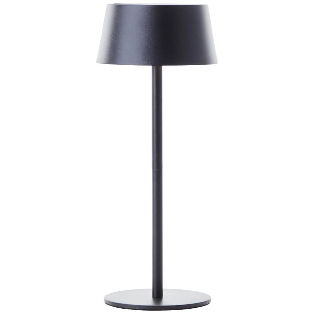Black designer table lamp Picco on battery