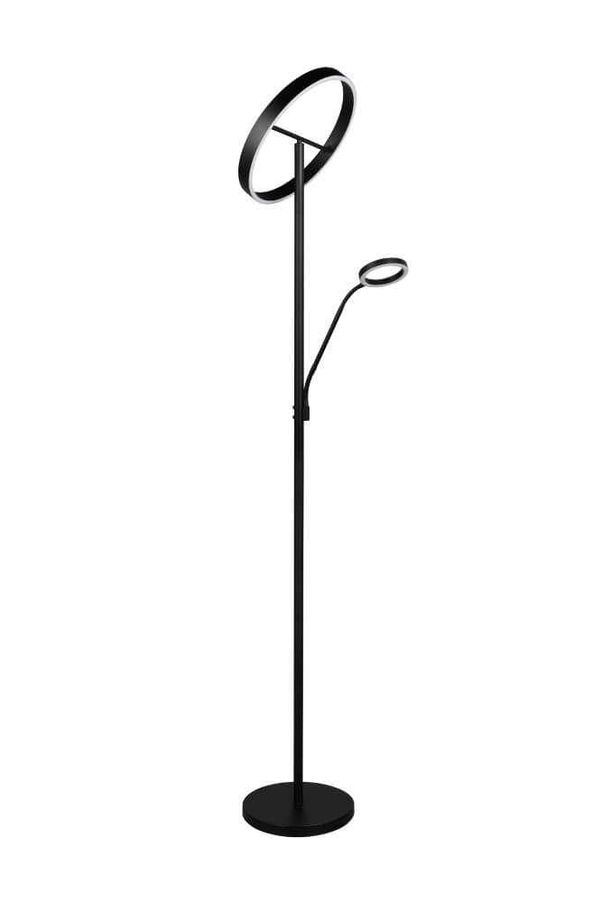 Design-Leselampe Willis Schwarz – 180 cm Trio 4017807618112