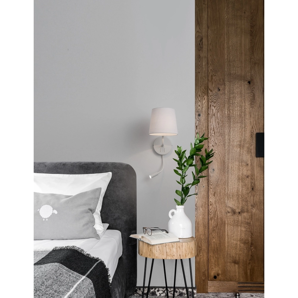 Nachttischlampe Sage weiß Lyora 5212017424044