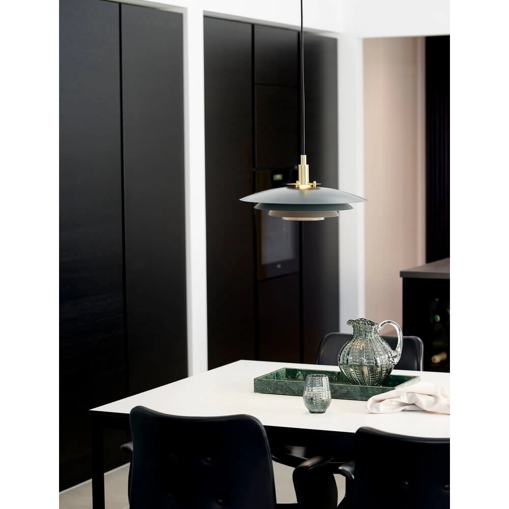 Design-Pendelleuchte Bretagne grau Ø 38cm Nordlux 5704924011450