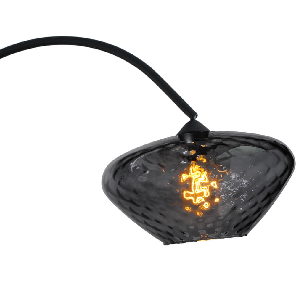 Bogenlampe Porto Blütenrauchglas - Ø 30cm Masterlight 8718121268903