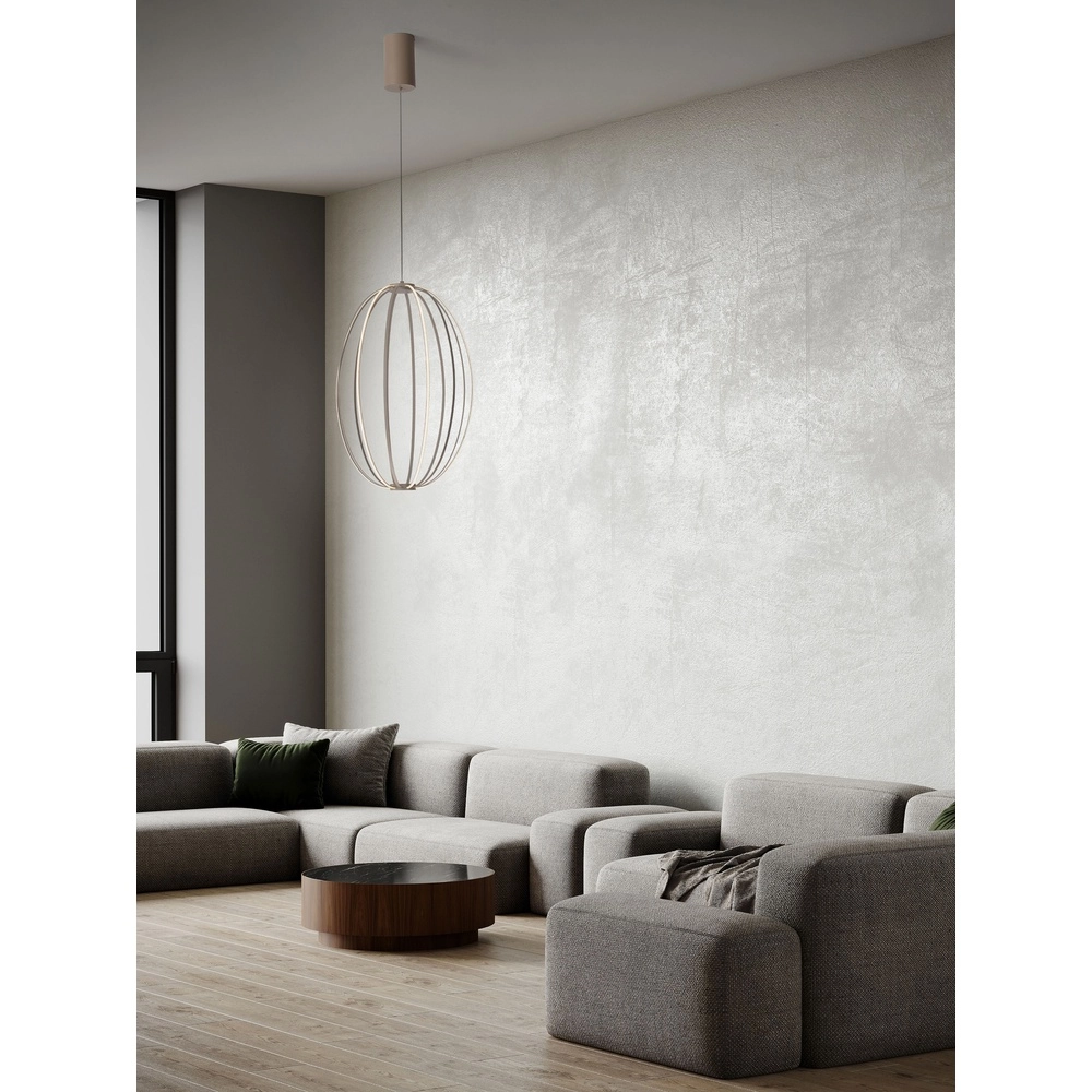 Pendellampe Brea beige Ø 40cm