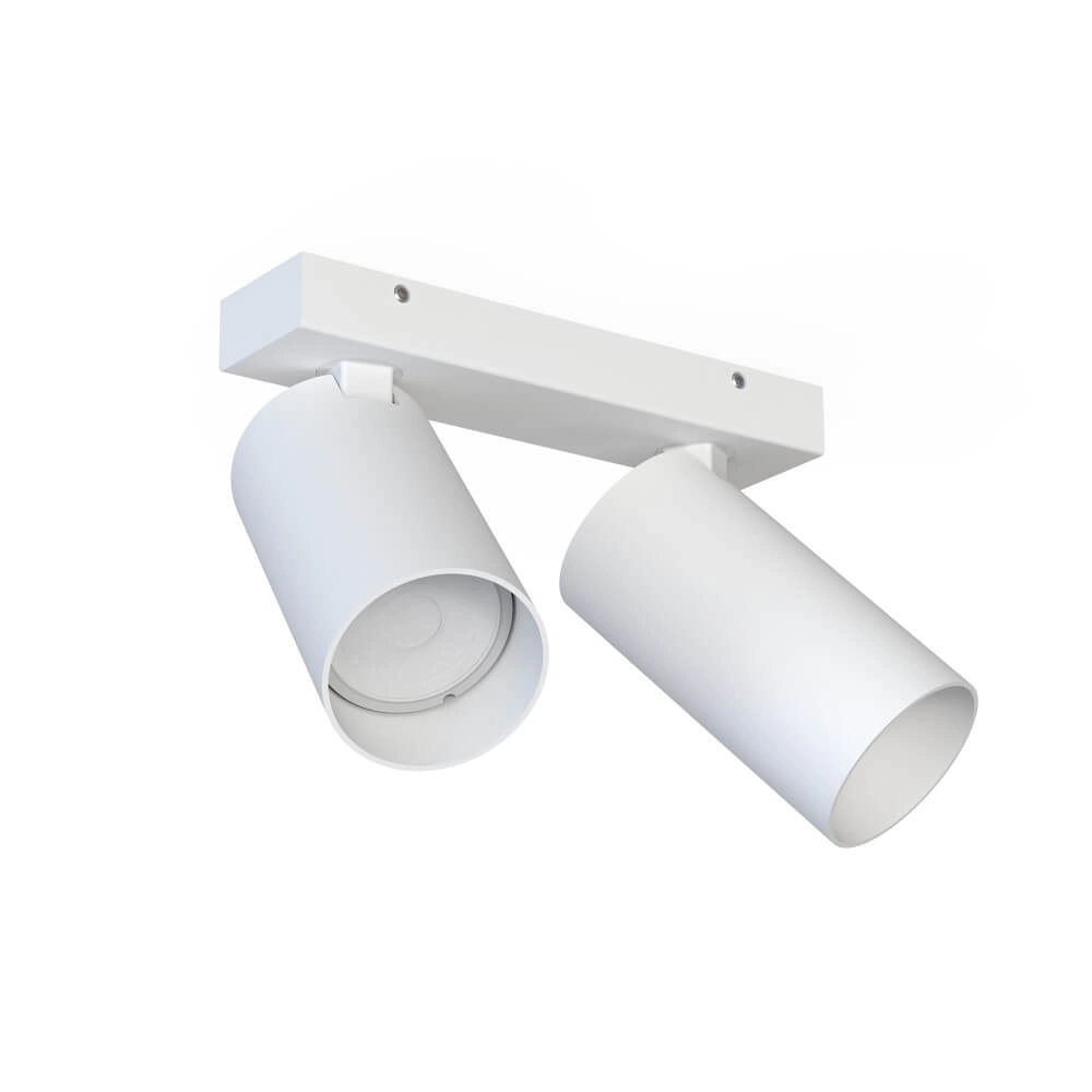Weißer Aufbaustrahler Mono 2-flammig neigbar Lyora 5903139781091