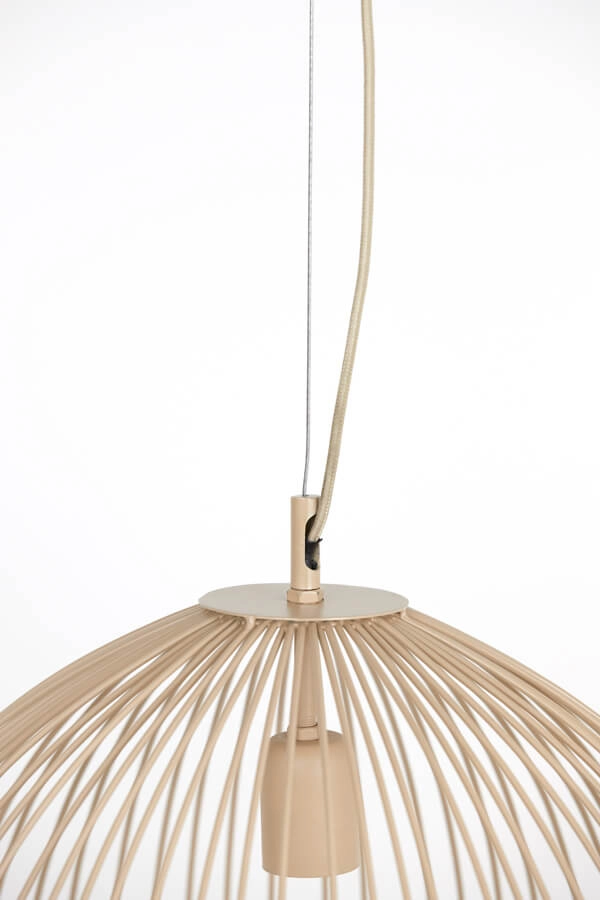 Cremefarbene Pendelleuchte Rilana Ø 45cm Light & Living 8717807649784