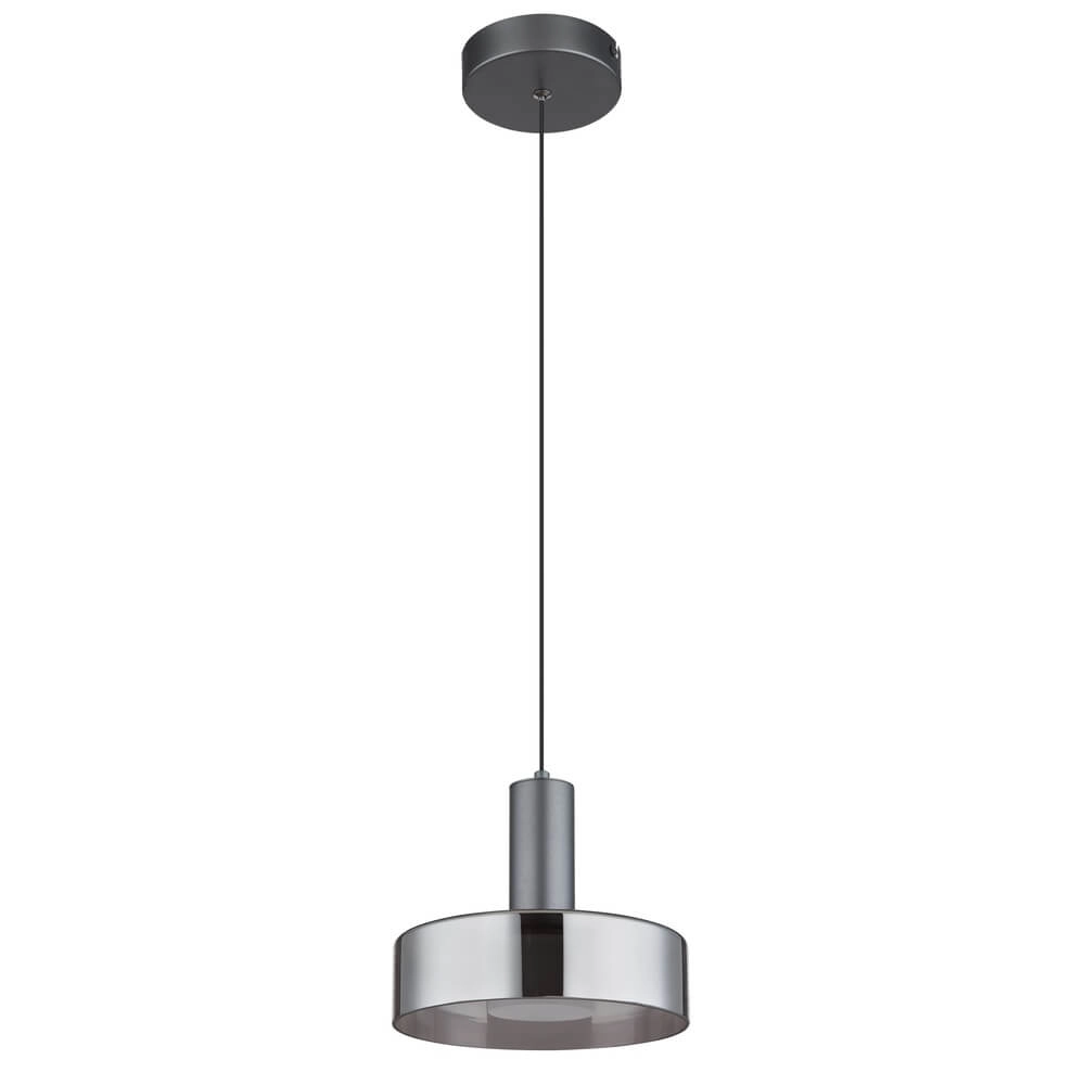 Schlanke Pendelleuchte Grant grau Ø 22cm Globo 9007371474899